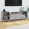 TV staliukas Televizoriaus spintelė, pilka ąžuolo, 160x35x55cm, mediena