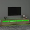 TV staliukas Televizoriaus spintelė su LED apšvietimu, ąžuolo, 240x35x40cm