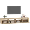 TV staliukas Televizoriaus spintelė su LED apšvietimu, ąžuolo, 240x35x40cm