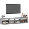 TV staliukas Televizoriaus spintelė su LED, pilka ąžuolo, 210x35x40cm