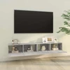 TV staliukas Televizoriaus spintelės, 2vnt., pilkos, 100x30x30cm, mediena