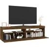 TV staliukas Televizoriaus spintelės su LED, 2vnt., ąžuolo, 75x35x40cm