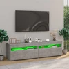 TV staliukas Televizoriaus spintelės su LED, 2vnt., betono, 75x35x40cm