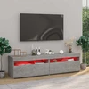 TV staliukas Televizoriaus spintelės su LED, 2vnt., betono, 75x35x40cm
