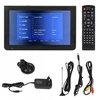 Televizorius 10 colių nešiojamas turistinis tv tft led 1080p usb/sd rca kabelis