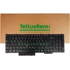 Tellusrem pakaitinė vokiška klaviatūra su apšvietimu, skirta Lenovo Thinkpad P50 P70 P51 P71
