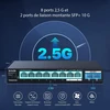 Tenda 2.5 Gbit komutatorius su 8x 2.5g prievadais ir 2x 10g Sfp+ prievadais (vlan, statinė agregacija, be ventiliatoriaus, Plug & Play, montuojamas ant stalo/sienos, nevaldomas, metalinis korpusas) (tem2010x)