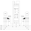 Tense Elektronik daugiafunkcinė mirksėjimo relė Digital, Manual, mirksėjimo relė, 2no 2nc, variniai sraigtiniai gnybtai, montavimas ant Din bėgelio, 0.1s-99min, 160-260v Ac/12v Dc, 5a, -20°c-55°c