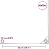 Tentas, juodos spalvos, 4x8m, 650g/m²