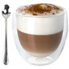 Terminė stiklinė 235 ml kavai latte + šaukštelis