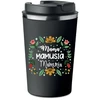 Terminis puodelis Premium juodas Mama dovana Motinos dienos proga mamai Kt_485_cz