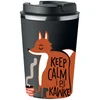 Terminis puodelis Premium su spauda Keep Calm I Pij Kawkę Lis 350ml Kt_027