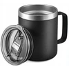 Terminis puodelis su rankena kavai Yerba Mate, juodas, 350 ml