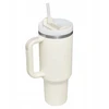 Terminis puodelis su šiaudeliu ir rankena kavai, arbatai, sandarus, talpus 1200 ml