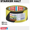 Tesa 210321 įspėjamoji juosta, geltona/juoda, 66m x 50mm
