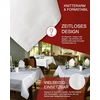 Texpot Damask staltiesės takelis 40 x 130 cm, baltas satino kraštelis, galima skalbti 95 °c temperatūroje, 100% medvilnė, aukštos kokybės dviejų siūlų
