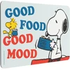 The Peanuts Snoopy lentelė Good Food Good Mood pusryčių lentelė mėlyna resopal