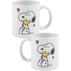 The Peanuts Snoopy puodelis - Hug Woodstock kavos puodelis keramikinis baltas 320 ml