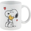 The Peanuts Snoopy puodelis - Hug Woodstock kavos puodelis keramikinis baltas 320 ml