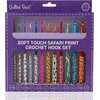 The Quilted Bear nėrimo rinkinys pradedantiesiems ir profesionalams (12 dalių) - ergonomiškų nėrimo vąšelių rinkinys su minkšta polimerine rankena - gyvūnų ir spalvingas raštas - nėrimo vąšeliai nuo 2 mm iki 8 mm dydžio