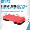 The Step Circuit Size aerobinė platforma, Circuit Size steperiai mankštai su paaukštinimais reguliuojamai treniruotei namuose, laiptų steperis mankštai ir namų sporto salei