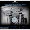 Thermalright Aqua Elite 240 Baltas Argb V2 skystas Cpu aušintuvas, dvigubi Pwm ventiliatoriai su 2000 aps/min greičiu, 240 kompiuterio Cpu vandens aušintuvas, skirtas Amd/am4/am5 ir Intel Lga1150/1151/1200/2011/1700