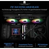 Thermalright Fw 360 Ultra Argb Juodas Cpu vandens aušintuvas, 3 Pwm ventiliatoriai, vandens aušinimas, Ips Lcd ekranas su 480 x 480 raiška, skirtas Am4/am5 ir Intel Lga1700/1851, 2.88 colių ekranas