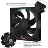 Thermalright Tl-s12r cpu aušintuvas, 120 mm atvirkštinis ventiliatorius, korpuso aušinimo ventiliatorius su argb apšvietimu, cpu aušintuvas su 1500 aps./min greičiu, juodas pc pwm tylus kompiuterio ventiliatorius