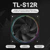 Thermalright Tl-s12r cpu aušintuvas, 120 mm atvirkštinis ventiliatorius, korpuso aušinimo ventiliatorius su argb apšvietimu, cpu aušintuvas su 1500 aps./min greičiu, juodas pc pwm tylus kompiuterio ventiliatorius