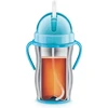 Thermos Tescoma Bambini vaikiška vakuuminė gertuvė su šiaudeliu, 300 ml, nerūdijanti, rožinė