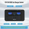 Thlevel 12v Usb C lizdo įkrovimo lizdas 66w automobilinis įkroviklis mobiliajam telefonui greitas įkrovimas dvigubas Qc3.0 ir Pd3.0 atsparus vandeniui su jungikliu skirtas 12v-24v automobiliui, valčiai, kemperiui