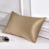 Thxsilk šilkinė pagalvės užvalkalas 40 x 60 cm - 100% šilkmedžio šilko pagalvės užvalkalas - hipoalerginis su paslėptu užtrauktuku - 22 momme dvipusis grynas šilkas 1 vnt. taupe