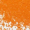 Tibaoffy Stiklo karoliukai 12/0, 2 mm, oranžiniai karoliukai papuošalų gamybai (iš viso apie 100 g, apie 11000 vnt.)
