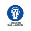 Tiesse - privaloma naudoti kaukę - ženklas (neklijuojamas) Forex (putotas Pvc) - dydis: 120 x 153 mm - pagaminta Italijoje