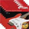 Tiger elektrinės gitaros stygos - 5 vnt. pakuotė Light (10-46) rinkiniai