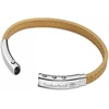 Timberland Amity Tdagb0001602 vyriška apyrankė, nerūdijantis plienas, sidabro ir rudos odos, ilgis: 18 cm + 10 cm, nerūdijančio plieno oda, be brangakmenių