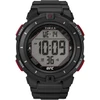 Timex vyriškas Ufc Rumble 50mm laikrodis - juodas dirželis, skaitmeninis juodas ciferblatas