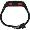 Timex vyriškas Ufc Rumble 50mm laikrodis - juodas dirželis, skaitmeninis juodas ciferblatas