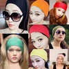 Tininna elastinė jogos sportinė galvos juosta plaukų juosta turbanas galvos juosta prakaito juosta galvos apdangalas bandana moterims juoda