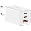 Tinklo įkroviklis Baseus 2 X Usb-c + Usb kabelis 65w Gan Eu Baltas