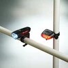 Tiross Ts-637 dviračio priekinis ir galinis žibintų komplektas, maitinamas baterijomis, Led