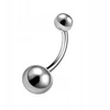 Titano pilvo auskaras su lygiais rutuliukais 1.6/12 mm