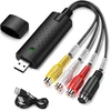Tlidfgeo usb 2.0 audio video įrašymo įrenginys, audio video įrašymo įrenginio keitiklis, vaizdo įrašymo adapteris iš analoginio į skaitmeninį vhs/vcr/tv į dvd, skirtas windows11/10/8/7/mac