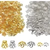 Toaob 1120 vnt. 8x6,5 mm sidabro ir aukso spalvos filigraniniai karoliukų dangteliai tuščiaviduriai gėlių karoliukų galiniai dangteliai tarpikliai papuošalų gamybai
