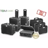 Tomcase profesionalus fotoaparato dėklas su paminkštintomis nailono vidinėmis pertvaromis, lanksčiai reguliuojamas, atsparus vandeniui, lauko dėklas Ip67, juodas, lauko