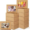 Tomedeks 12 x konditerijos dėžučių, tortų transportavimo dėžutės, kartonas, tortų dėžutės, keksiukų dėžutės macaroons, keksiukams, duonai, pyragams