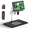 Tomlov Tm4k Max 10,1 colio 4k Hdmi skaitmeninis mikroskopas, 52 Mp Usb sidabrinių monetų/litavimo mikroskopas suaugusiems su pasukama rankena, 2000x didinimo mikroskopas, suderinamas su Pc/tv, 64 Gb kortelė