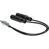 Tomzz Audio 1500-026 antenos skirstytuvas Y adapteris antenos skirstytuvo adapterio kabelio jungtis Din Iso automobilinis radijas nuo vyriško iki 2 x moteriško