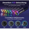 Tonor Xlr/usb žaidimų mikrofonas su žemo profilio mikrofono stovu, skirtas podcast'ų transliacijoms, studijos vokalams, dinaminis Pc mikrofonas su Rgb režimais ir reguliuojamu ryškumu, skirtas Ps4/5 Mac Mixer garso plokštėms Td520s+
