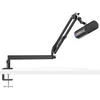 Tonor Xlr/usb žaidimų mikrofonas su žemo profilio mikrofono stovu, skirtas podcast'ų transliacijoms, studijos vokalams, dinaminis Pc mikrofonas su Rgb režimais ir reguliuojamu ryškumu, skirtas Ps4/5 Mac Mixer garso plokštėms Td520s+